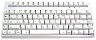 Mini MAC Keyboard USB w/1 USB Port White