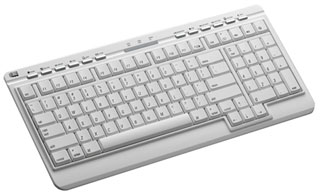 Slim Mini Multimedica MAC Keyboard Plus 2 Port USB Hub