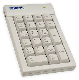 Kinesis Ergonomic Numeric Keypad Plus 2 Port USB Hub Beige