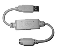 PS2 to USB single adapter
