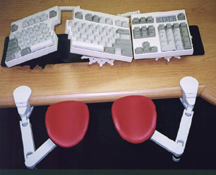 Ergonomic Arm Rests with Comfort Keyboard