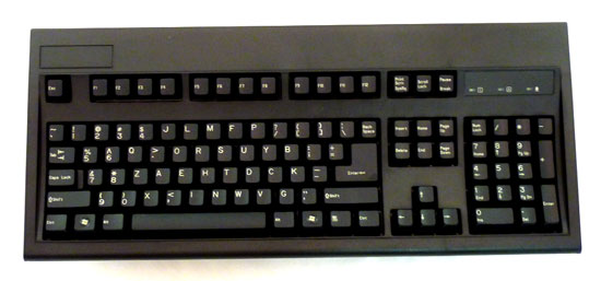 Dvorak Right Hand Layout Keyboard