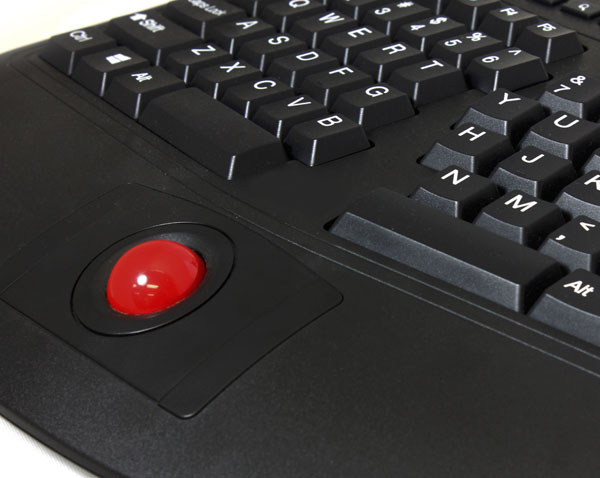 Ergonomic Multimedia Keyboard Optical Trackball