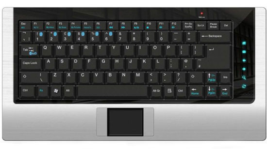 Multimedia Bluetooth Keyboard with Smart Touchpad