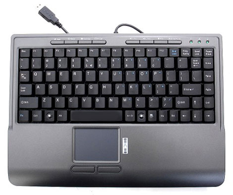Slim Multimedia Keyboard with Touchpad