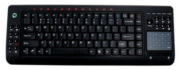 RF wireless keyboard with Smart Touchpad