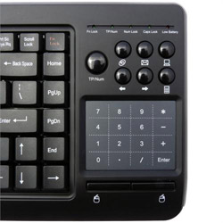right side of RF smart number touchpad keyboard