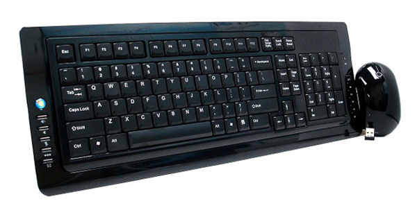 Slim Multimedia Keyboard with Mouse