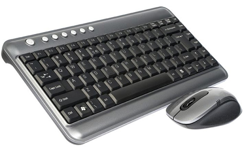 Mini Multimedia Keyboard and mouse RF wireless in Gray