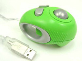 Green Finger Mouse Trackball Mouse