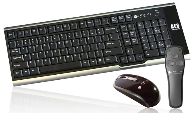 AES Wireless Keyboard Mouse Presenter Bundle