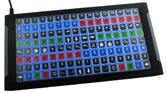 128 key programmable keyboard with backlighting
