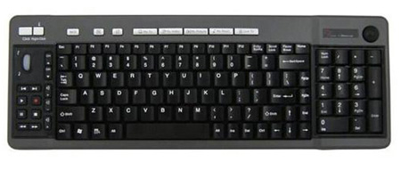 Wireless Multimedia Keyboard with trackball