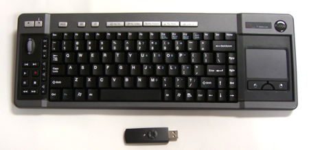 Mini Wireless Multimedia Keyboard with Touchpad