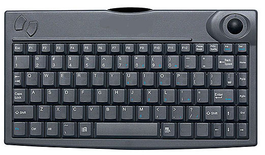 Mini Wireless IR Keyboard with Built-in Trackball