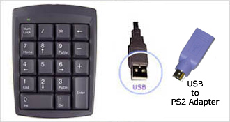18 Key USB or PS2 Keypad