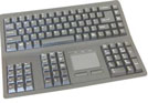 Space Saving Financial Keyboards with Touchpad