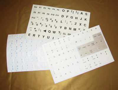 Keytop Replacement Labels and Overlays