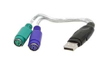 A PS2 to USB adapter for PC or Mac