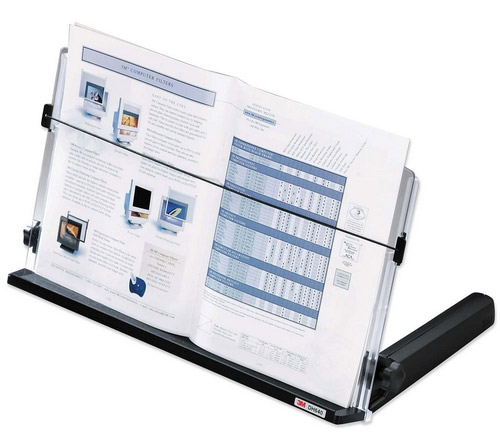 Inline 3M document holder in use