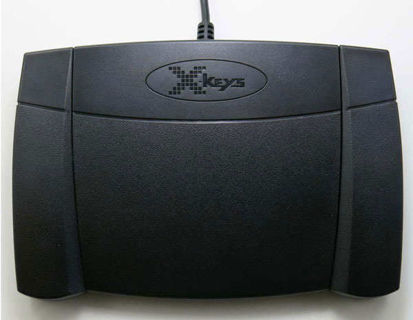 X-Keys Programmable Foot Pedal top view