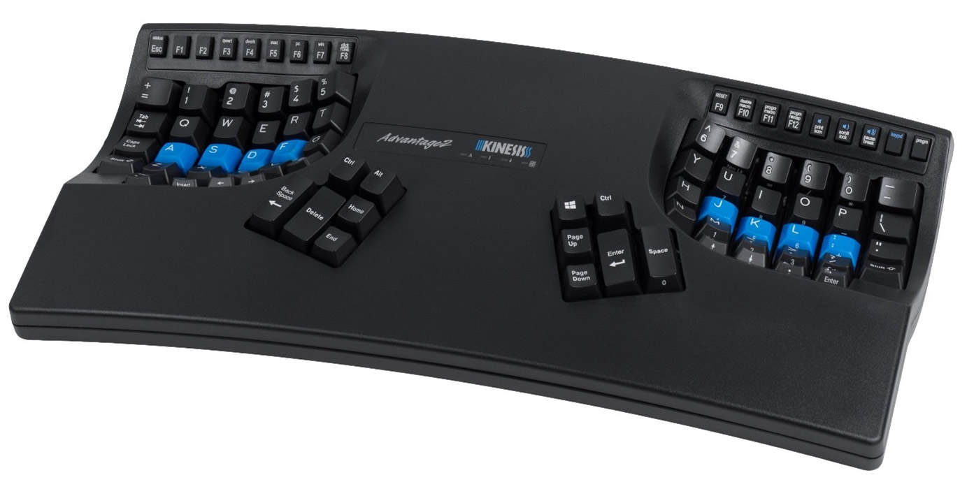 Kinesis Advantage2 Black Ergonomic Contoured keyboard