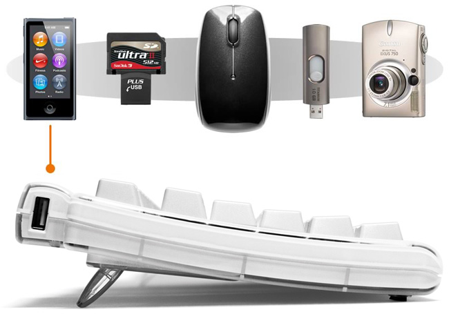 Side view Tactile Pro keyboard