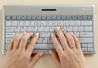 typing on Compact Multimedia keyboard