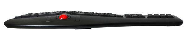 Ergonomic Trackball Keyboard with side view