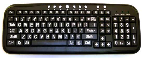 EZ See Large Print Keyboard