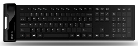 Antimicrobial Waterproof Multimedia Keyboard