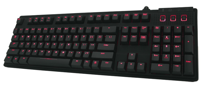 Gaming Keyboard with Red Cherry Red LED