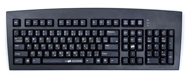 Half Qwerty Keyboard for one handed typing