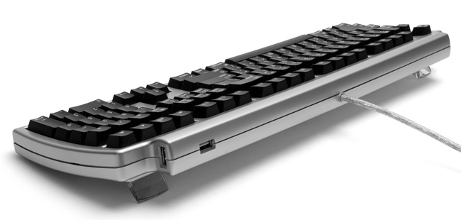 Quiet Pro Mac Keyboard rear view