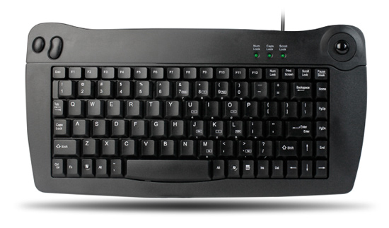 Mini Keyboard with built-in Trackball
