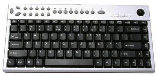 Slim Multimedia Keyboard with Touchpad