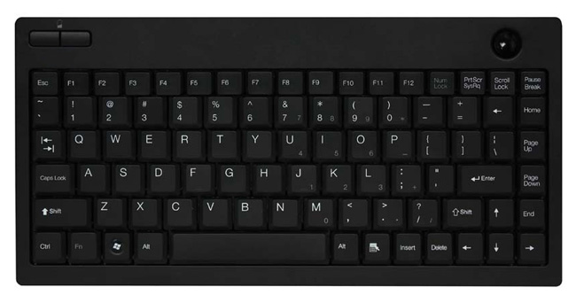 Mini Wireless Trackball Keyboard