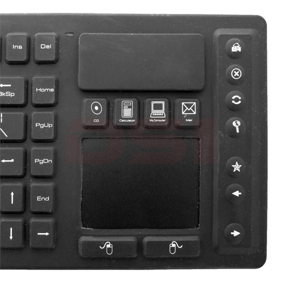 Waterproof Wireless Silicone Keyboard Touchpad
