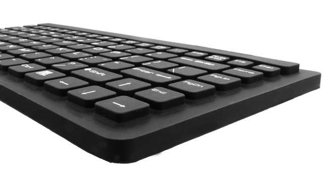 Side view Mini Waterproof Multimedia Keyboard