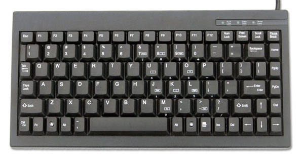 Mini Keyboard with Laptop Style Keys