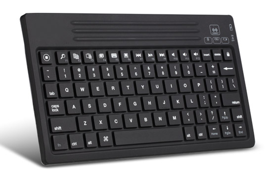 Side view Super Mini Bluetooth Multimedia keyboard
