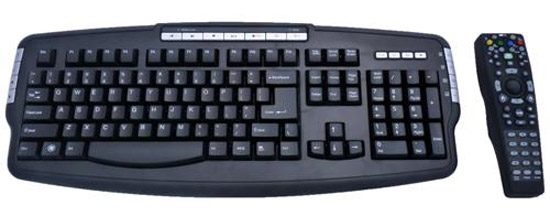 Multimedia Keyboard with Multimedia Remote