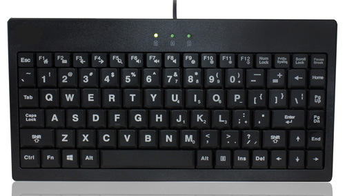 3 Color Illuminated Mini Large Print Multimedia Keyboard