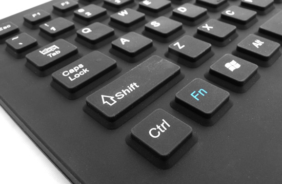 Side view Silicone Waterproof Touchpad keyboard
