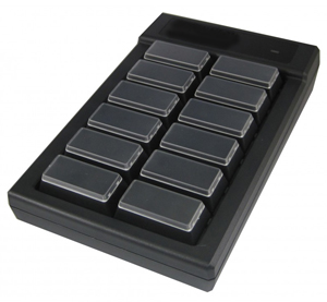12 Key Programmable keypad angle view