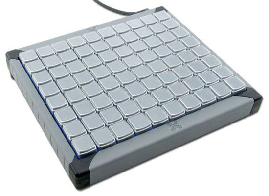 Side view Slim Touchpad Multimedia keyboard