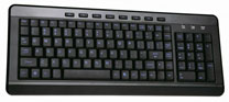 Compact LED Backlit Multimedia Keyboard