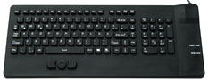 Silicone Industrial Keyboard with Pointing Device