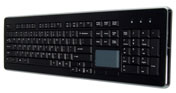 USB multimedia keyboard w/touchpad