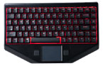Water Resistant Backlit Compact Keyboard with Touchpad